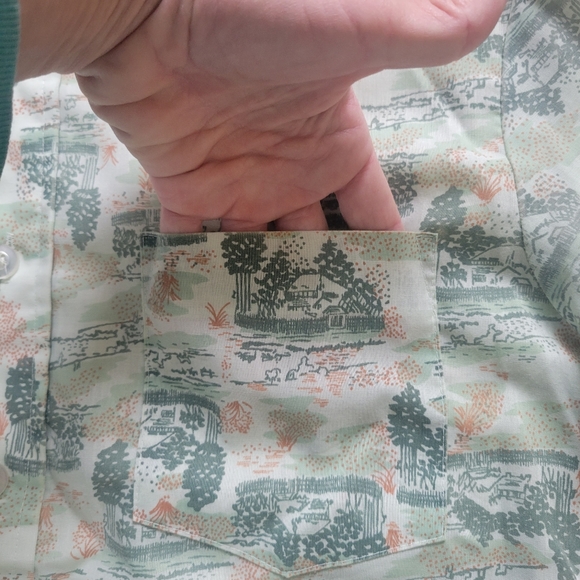 VTG JCPenney Men's 15-15½ M Button Down Shirt WPL #11935 - Picture 6 of 17